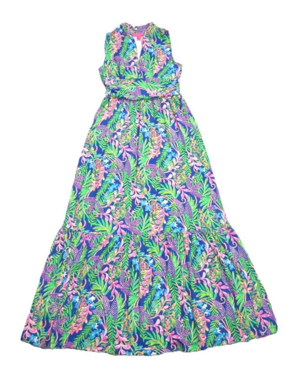 Lily Pulitzer Pearce Maxi Dress - Borealis Blue XL - Picture 5 of 9